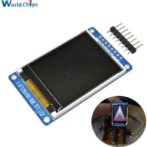 1.8" inch Full Color 128x160 SPI Full Color TFT LCD Display Module ST7735S 3.3V Replace OLED Power Supply for Arduino DIY KIT