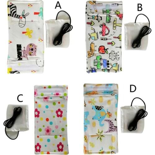 USB Charging Newborn Baby Bottle Warmer Portable Outdoor Infant Milk Feeding Bottle Heated Cover Baby Nursing Insulated Bag Care
