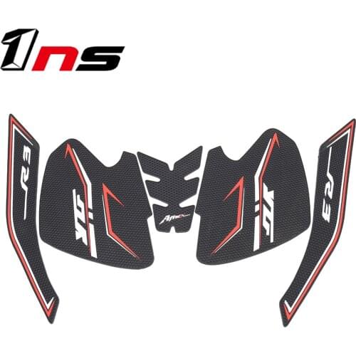 For Yamaha YZFR3 YZF R3 2019 2020 2021 NEW Motorcycle Rubber Non-Slip Decal Gas Knee Grip Tank Traction Pad Side Sticker Kit