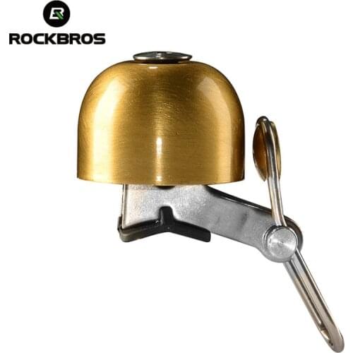 Rockbros Bicycle Handlebar Bell Safety Metal Cycling Ring Loud Sound Bike Handlebar Bells Ultra-loud MTB Road Bikes Horns