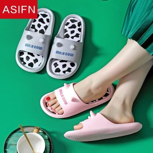 ASIFN Cute Leopard Women Slides Men Slippers Summer Sandals Luxury Sandals Non-slip Casual Beach Shoes Couples Ladies Slippers