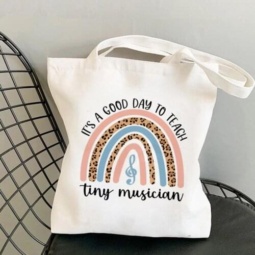 2021 Teacher Supplies Its A Good Day Printed Tote Bag women Harajuku shopper Funny handbag girl Shoulder Lady gift Canvas Bag