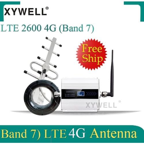 70dB Gain 4g signal Booster FDD LTE 2600mhz Band7 GSM Signal Booster 4G LTE 2600 Mobile Network Booster Cellular Signal Repeater
