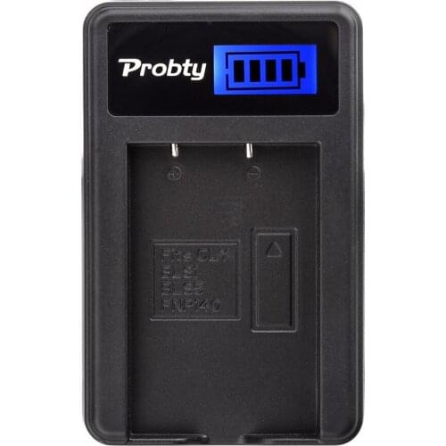 Probty PS-BLS5 PS BLS5 LCD USB Charger for Olympus E-PL1 E-PL2 E-PLE15 E-PM1 E-PM2 E-M10 OM-D E-400 E-410 E-420 E-450 E-600
