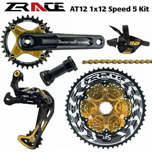 ZRACE x LTWOO AT12 12 Speed Crankset + Shifter + Rear Derailleur 12s + Alpha Cassette 52T / Chainring + Chain, EAGLE GX / M9100