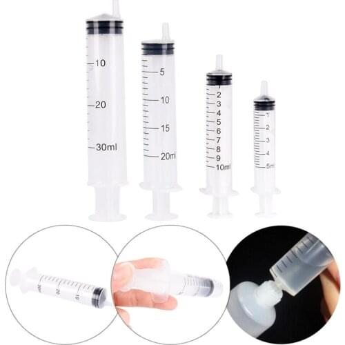 1pc Plastic 30ML Reusable Plastic Syringe Refilling Perfume Tool Travel Needle Tube