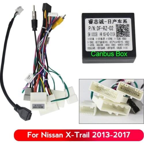 16Pin Android ISO Wiring Harness Car Radio Adaptor Connector Wire Plug Kit Cable Adapter For Nissan Cars Plug and play