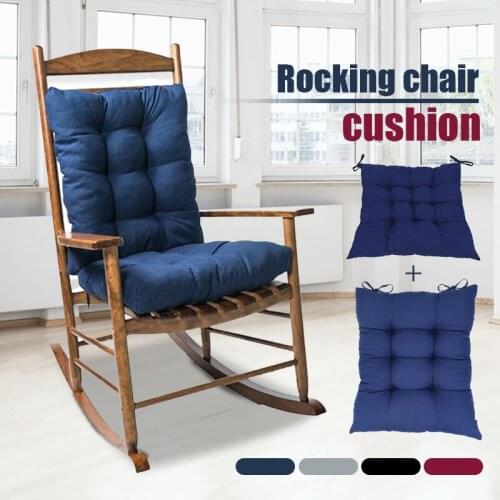 2Pcs/Set Removable Rocking Chair Cushions Recliner Back Cushion Tatami Mat Lounger Recliner Chair Sofa Cushion Seat Pad