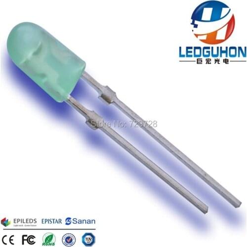 3mm green oval led diodes used for led display