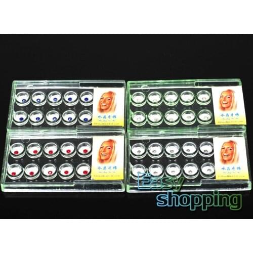 40 pcs/4boxs Dental Crystal Tooth Ornaments Tooth Gems Teeth Jewelry Gem