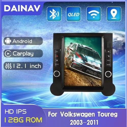 2din Android Car Radio For Volkswagen Toureg 2003-2011 Car GPS Navigation Multimedia Player Auto Tape Recorder Vertical Screen