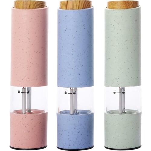 Automatic Electric Salt Pepper Mill Grinder Shaker Battery Operated Salt Miller Spice Peppercorn Crusher Coarseness Adjustable