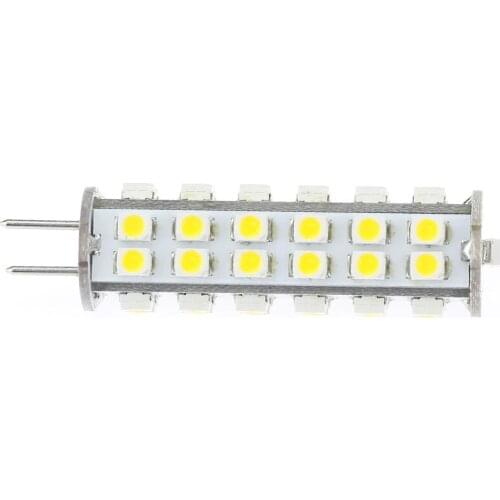 Free Shipment!!! 5pcs/lot Dimmable GY6.35 Led G6.35 Corn Bulb 51leds 3528SMD White Warm White 12V 24V 3W Car Boat Camper Housing