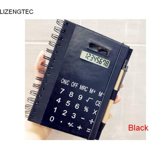 Free Shipping Fashion Loose-leaf Multifunctiona Business Finance Solar 8 Digit Electronic Calculator