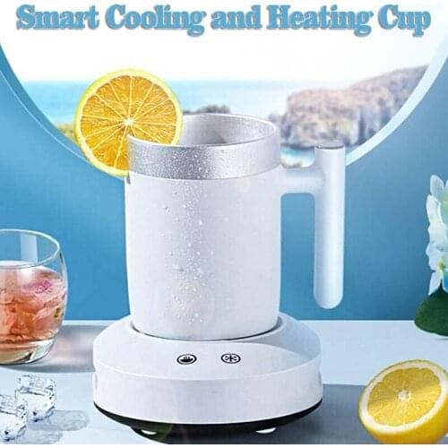 3 Colors 380ml Fast Cooling Cup Stainless Steel Portable Heating Cold Insulation Cup Home Office Kitchen Drinkware Appliances