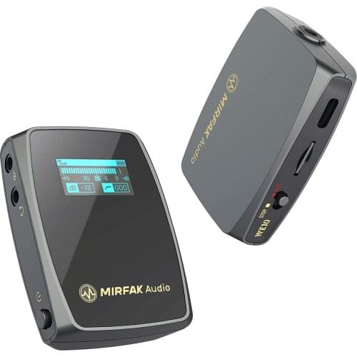 MIRFAK WE10 WE10 PRO Dual Channel Compact Wireless Microphone System