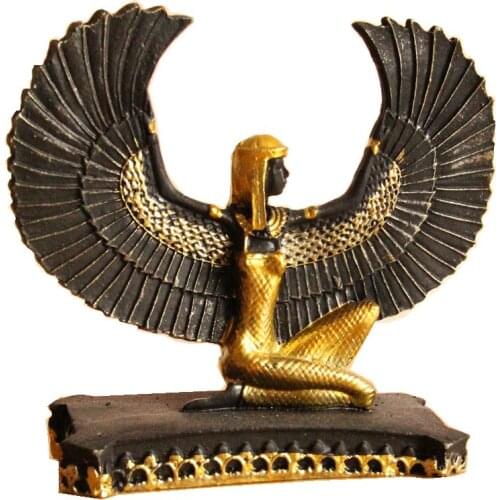 ISIS THE GOD OF FERTILITY IN ANCIENT EGYPT STATUE CREATIVE RESIN CRAFTS TOURISM SOUVENIR GIFTS COLLECTION HOME DECORTION