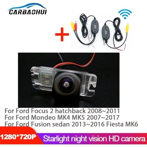 Rear View Camera For Ford Focus 2 hatchback 2008~2011 Mondeo MK4 MK5 2007~2017 Fusion sedan 2013~2016 Fiesta MK6 Car