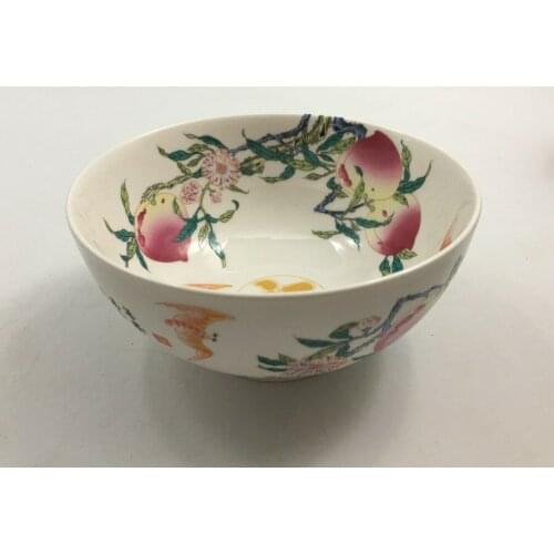 Chinese old porcelain Pastel porcelain bowl pan peach bowl
