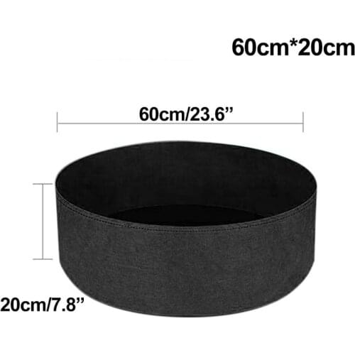 60*20 Breathable Felt Growing Bag Large Vegetable Potato Flower Pot Garden Planting Anti-Corrosion Raised Planting Bed Container