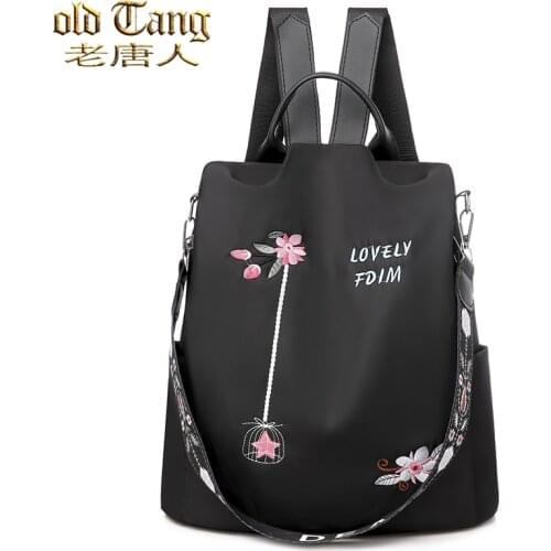 OLD TANG Fashion Anti Theft Backpack Oxford Cloth Book Bags for Women 2021 Designer High Quality Travel Backpacks Teenage