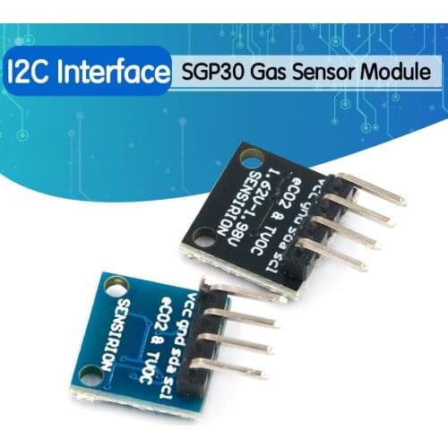 SGP30 Gas Sensor Module TVOC/eCO2 Indoor Air Quality Formaldehyde Carbon Dioxide Measurement Sensor Board IIC I2C Interface