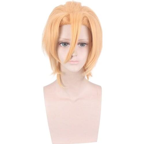 JOJOs Bizarre Adventure Pannacotta Fugo cosplay Wig JOJO Golden Wind Head Costume Halloween Party Wigs 35cm