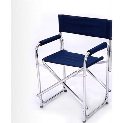 Newest Double Layer Cotton-padded Lounge Chair Aluminum Alloy Office Chairs Portable Folding Stool Outdoor Beach Chairs