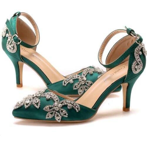 New Thin Heels Fashion Luxury Shoe Women Designers Nigerian Party Pumps Wedding Plus Size Ladies Sandals