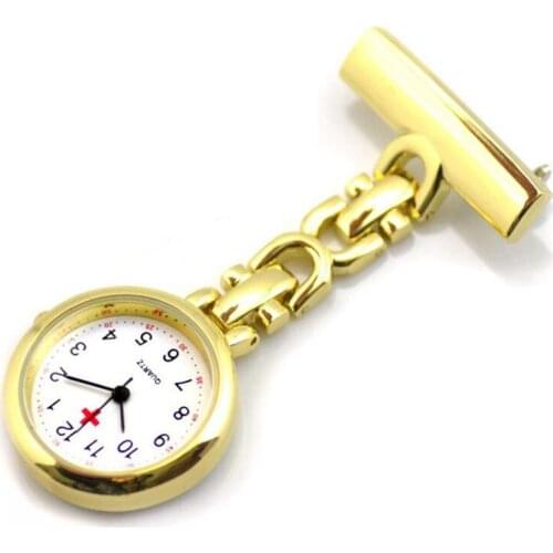Gifts Doctor Pendant Pocket Quartz Red Cross Brooch Nurses Watch Fob Hanging Medical Pocket Watch Relogio Clock Stainless Steel