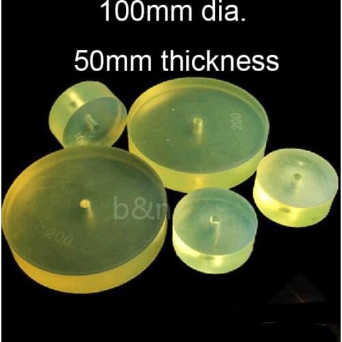 100mm dia. 50mm thick polyurethane crash pad cushion Fender cushion rubber PU shock pad ring washer punch block RUBBER SPRING