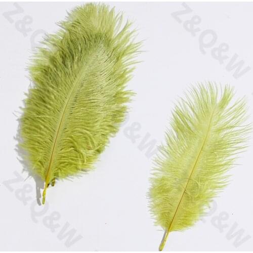 Natural 15-20CM(6-8 inches) ostrich feather dyed army green 10-100PCS costume decoration decoration DIY handicraft holiday party