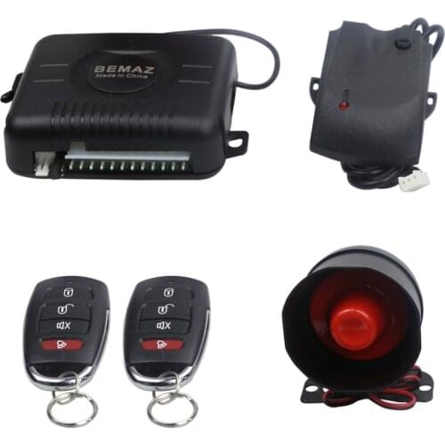 Anti-hijacking two transmitters 100meters remote controlling car alarm security system