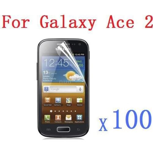 High Clear Screen Protector Protective Film Guard for Samsung Galaxy Ace 2 i8160 +Cleaning Cloth +Wholesale For 100 PCS/Lot