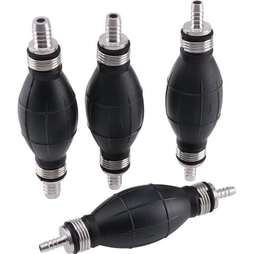 6mm/8mm/10mm/12mm Hand Fuel Pump Line Rubber Aluminum Hand Primer Bulb diesel oil transfer petrol for Car Boat Marine Outboard