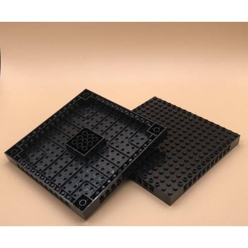 MOC-65803 technology building block 16x16 perforated brick floor DIY assembly toy gift model childrens education