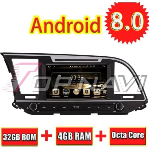 TOPNAVI Octa Core Android 8.0 Car GPS Navigation for HYUNDAI ELANTRA / AVANTE / MD 2016- Car DVD Multimedia Radio Stereo In Dash