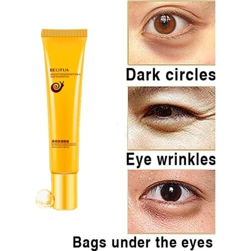 Snail Tighten Eye Pouch Firming Eye Cream Ageless Beauty Massage Patch Improvement Puffy Dark Circle Repair Cream Lifting Serum