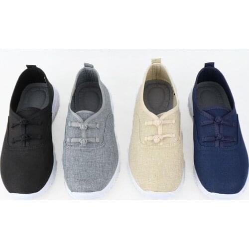 Unisex EU35~EU46 blue/black Buddhist shaolin monk kung fu wushu tai chi shoes zen lay martial arts buddha arhat sneakers