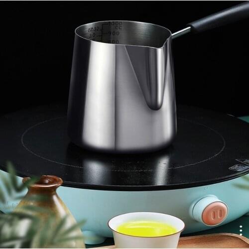 Universal Tempura Fryer Household Fuel-Efficient Small Fryer 304 Stainless Steel Fryer Mini Skillet Milk Pan