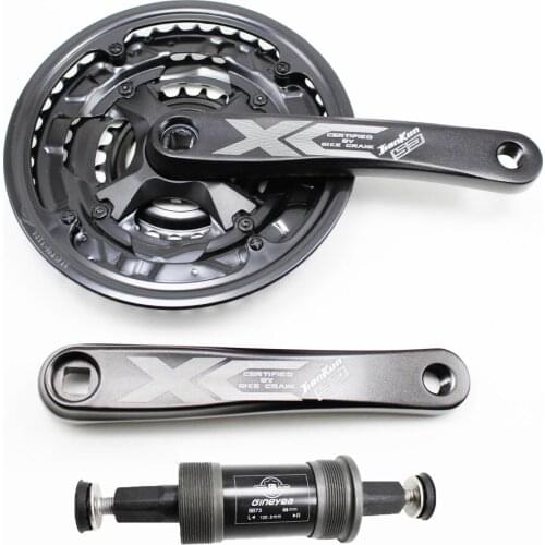7/8/9 Speed 24-34-42T mountain Bike Crankset Bicycle Crank Set 170mm aluminum alloy crank square hole Sprocket Chainwheel