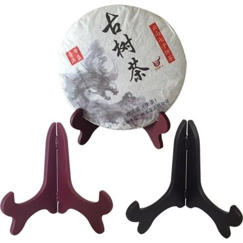 1PC Wooden Display Stand Dish Rack Plate Bowl Frame Photo Picture Book Pedestal Holder