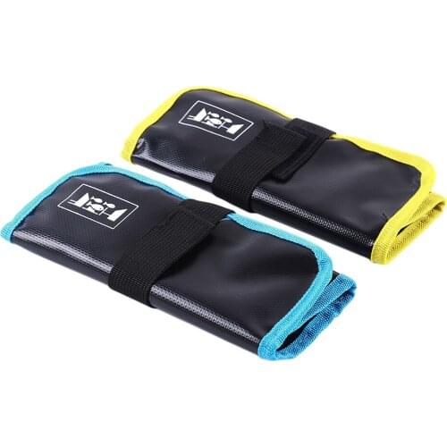 1pcs Fishing Tackle Nylon Bag FishingLure Bag Outdoor Sports Multifunctional Pack Hard Bait Box Tool Pouch Blue/Yellow