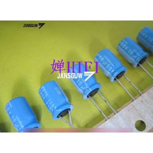 10PCS NICHICON BT 10V50UF 8X11.5MM 50UF 10V original audio Aluminum electrolytic capacitor 125 degrees 10uF/50V