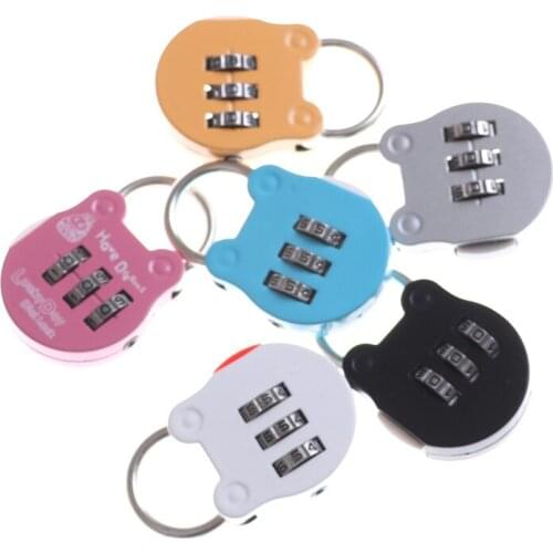 2pcs/lot Safe Cartoon Mini Digital Digit Password Padlock Briefcase Luggage Gym Lock