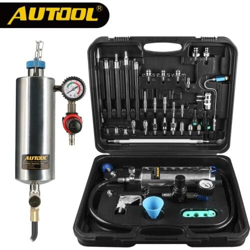 AUTOOL C100 Car Cleaner Machine Universal Gasoline Auto Non-Dismantle Fuel Injector Cleaning For Petrol EFI Throttle