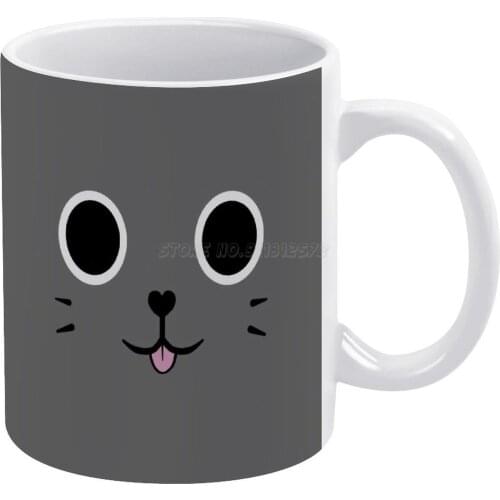 Catsack Face White Mug 11oz Funny Ceramic Coffee Tea Milk Cups Catsack Tower Unite Pixeltail Games