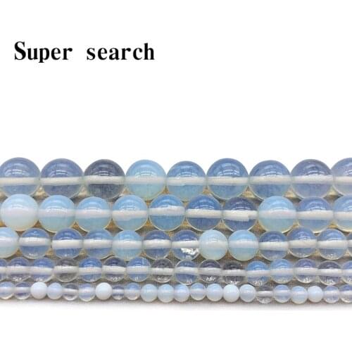 High Quality 4MM 6MM 8MM 10MM Synthetic round opal stone beads Loose gem Ball Beads For DIY Bracelets Necklaces Jewelry Findings
