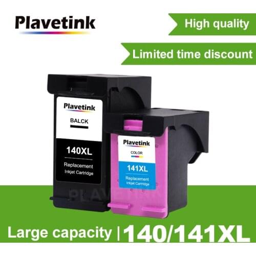 Plavetink Ink Cartridge Compatible for HP 140 141 XL for HP Photosmart C4583 C4283 C4483 C5283 D5363 Deskjet D4263 D4363 Printer