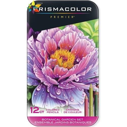 Prismacolor Premier Colored Pencils,Soft Core,Botanical Garden 12 Color,richly saturated pigments for intensely colorful designs